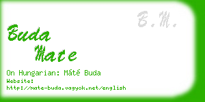 buda mate business card